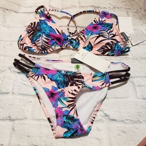 Venice Beach Tropical Floral Bikini Set